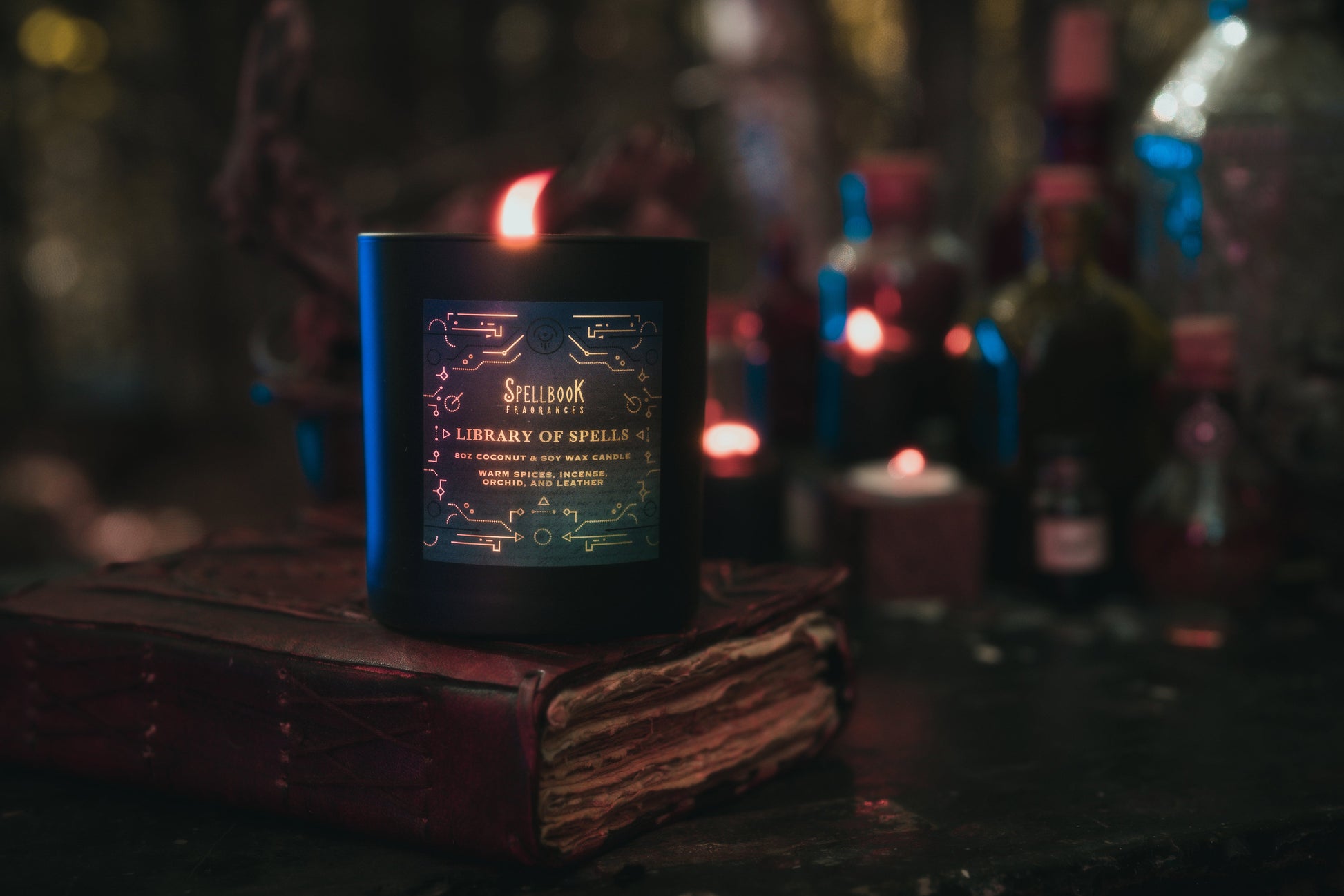 Library of Spells 8 oz Candle - Spellbook Fragrances